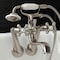 Kingston Brass KS229SN Tub Wall Mount Clawfoot Tub Faucet with Hand Shower, Brushed Nickel KS229SN - alternate 2